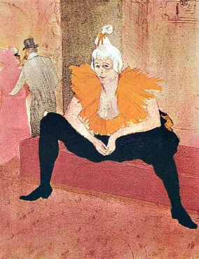 Henri  Toulouse-Lautrec Seated Clown oil painting picture